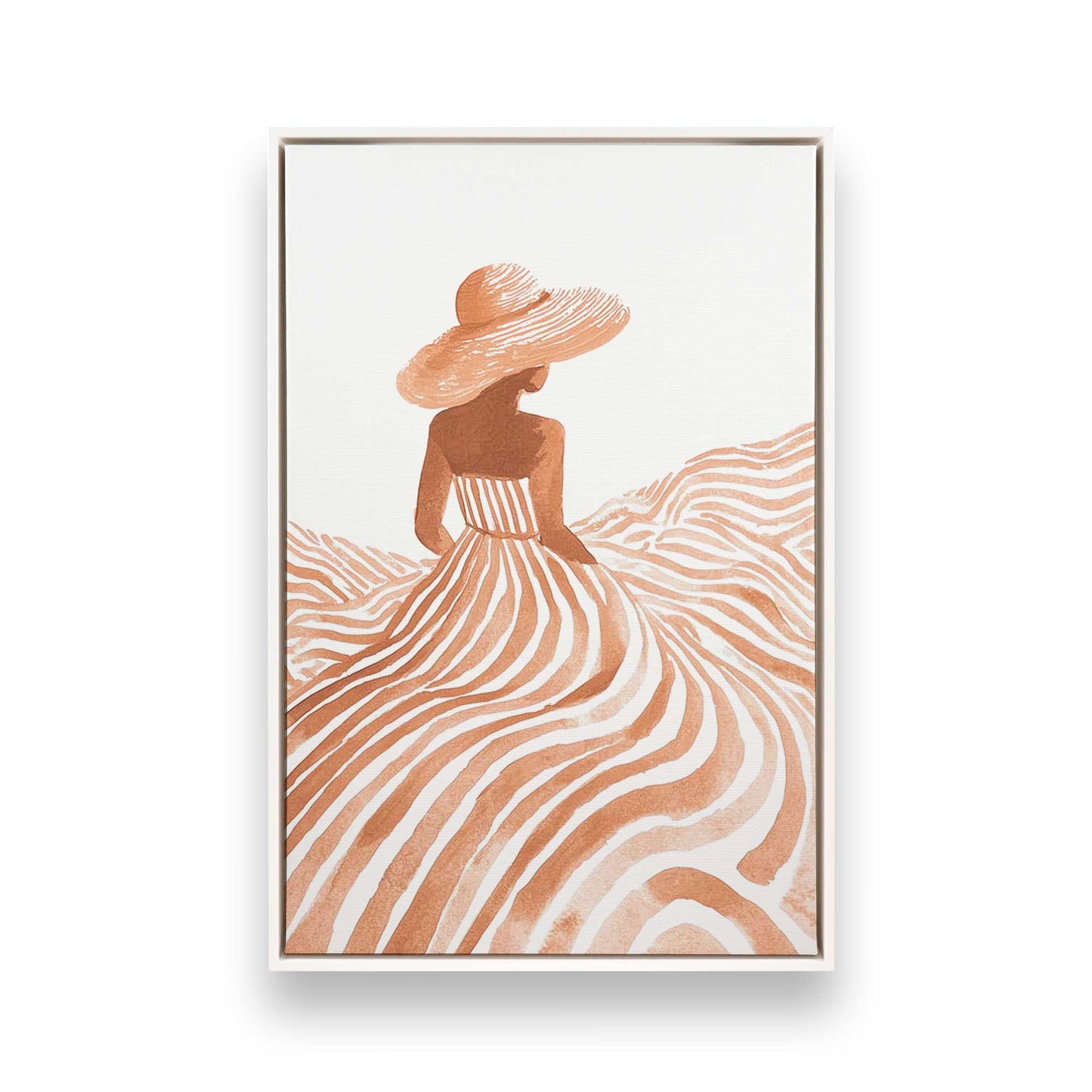 [Color:Opaque White], Picture of art in a White frame