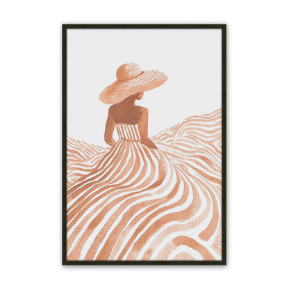 [Color:Satin Black], Picture of art in a Satin Black frame