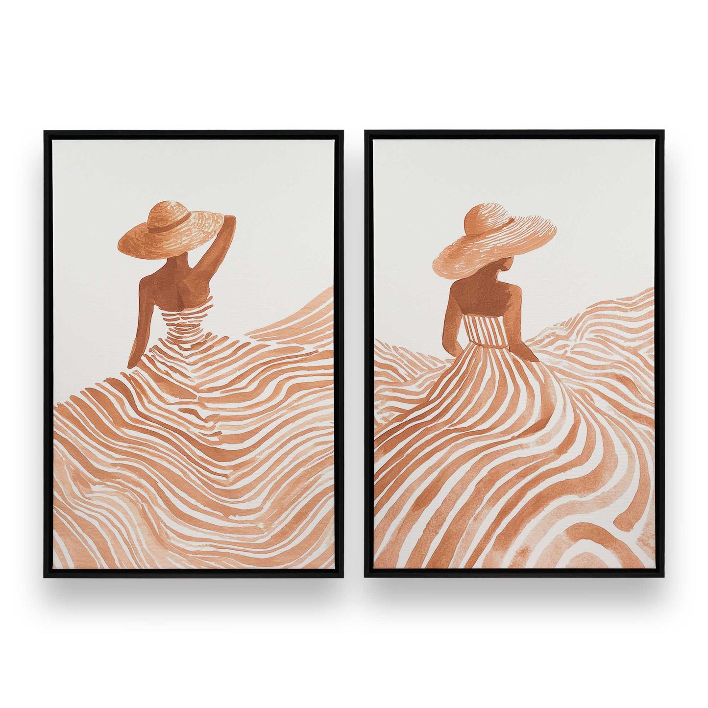 [Color:Satin Black], Picture of art in a Satin Black frame