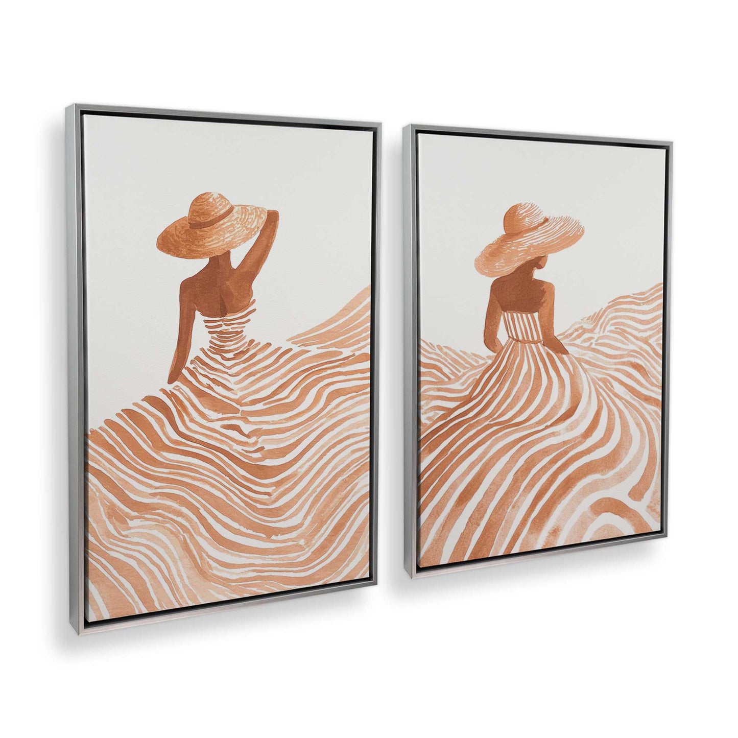 [Color:Polished Chrome], Picture of art in a Polished Chrome frame at an angle