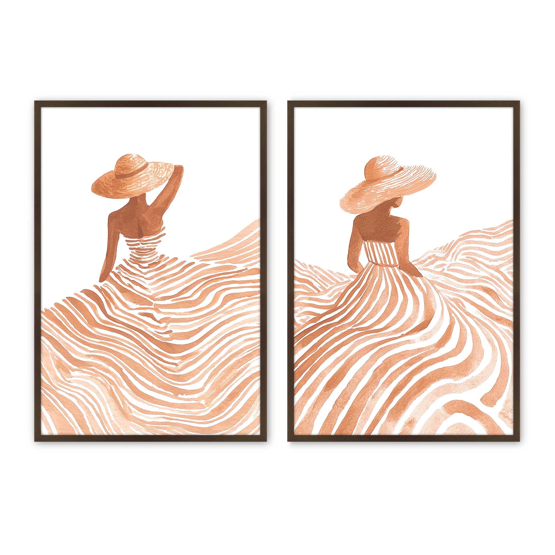 [Color:Belvinder Brown], Picture of art in a Belvinder Brown frame