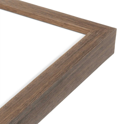 [Color:Walnut], Picture of art in a Walnut frame of the corner