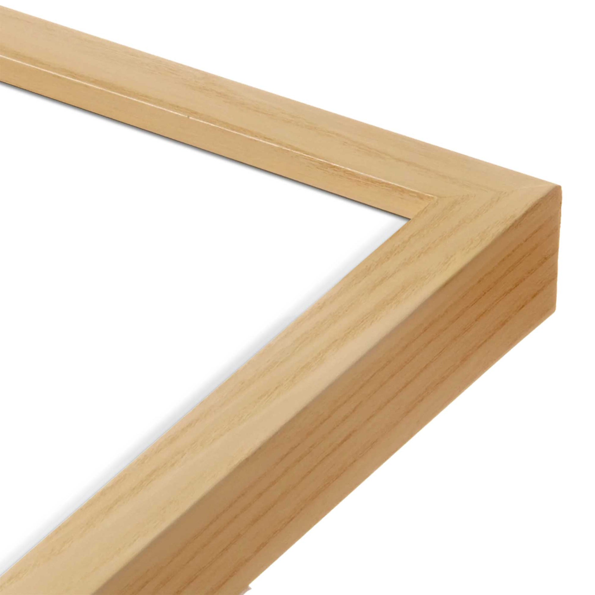 [Color:American Maple], Picture of art in a American Maple frame of the corner
