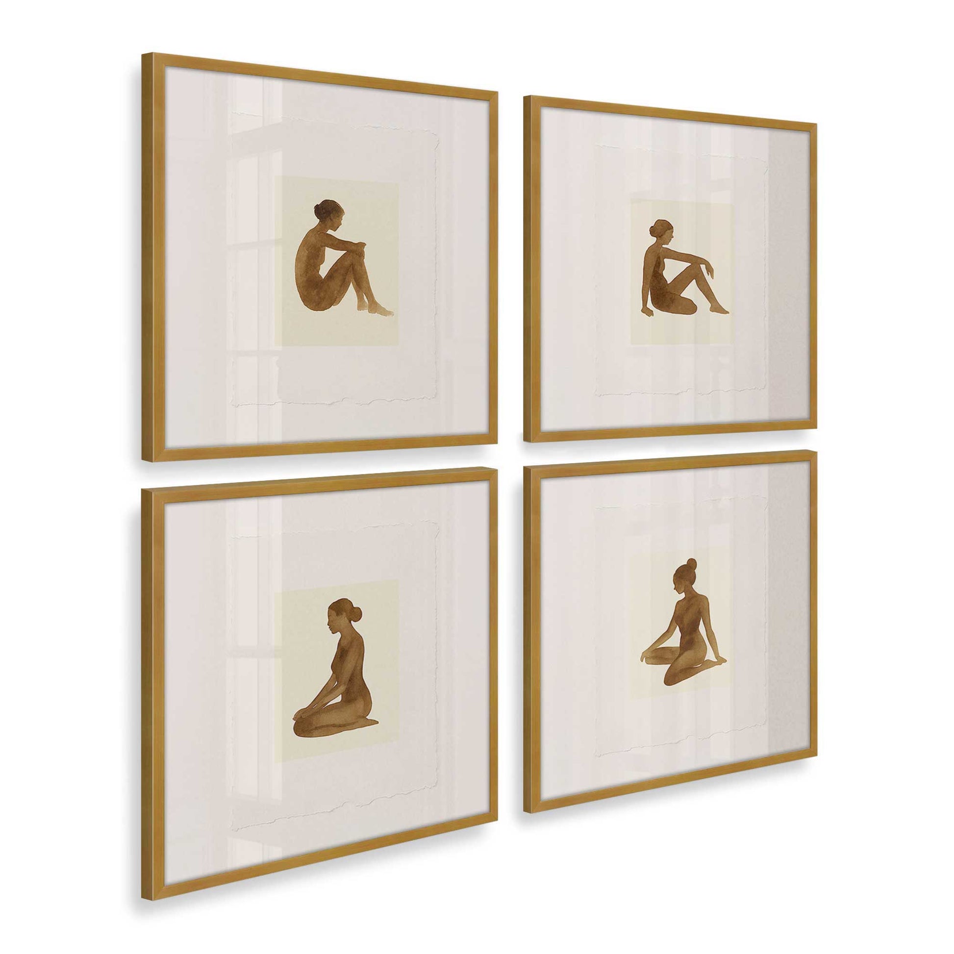 [Color:Polished Gold], Picture of art in a Polished Gold frame of the corner