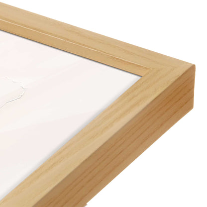 [Color:American Maple], Picture of art in a American Maple frame of the corner
