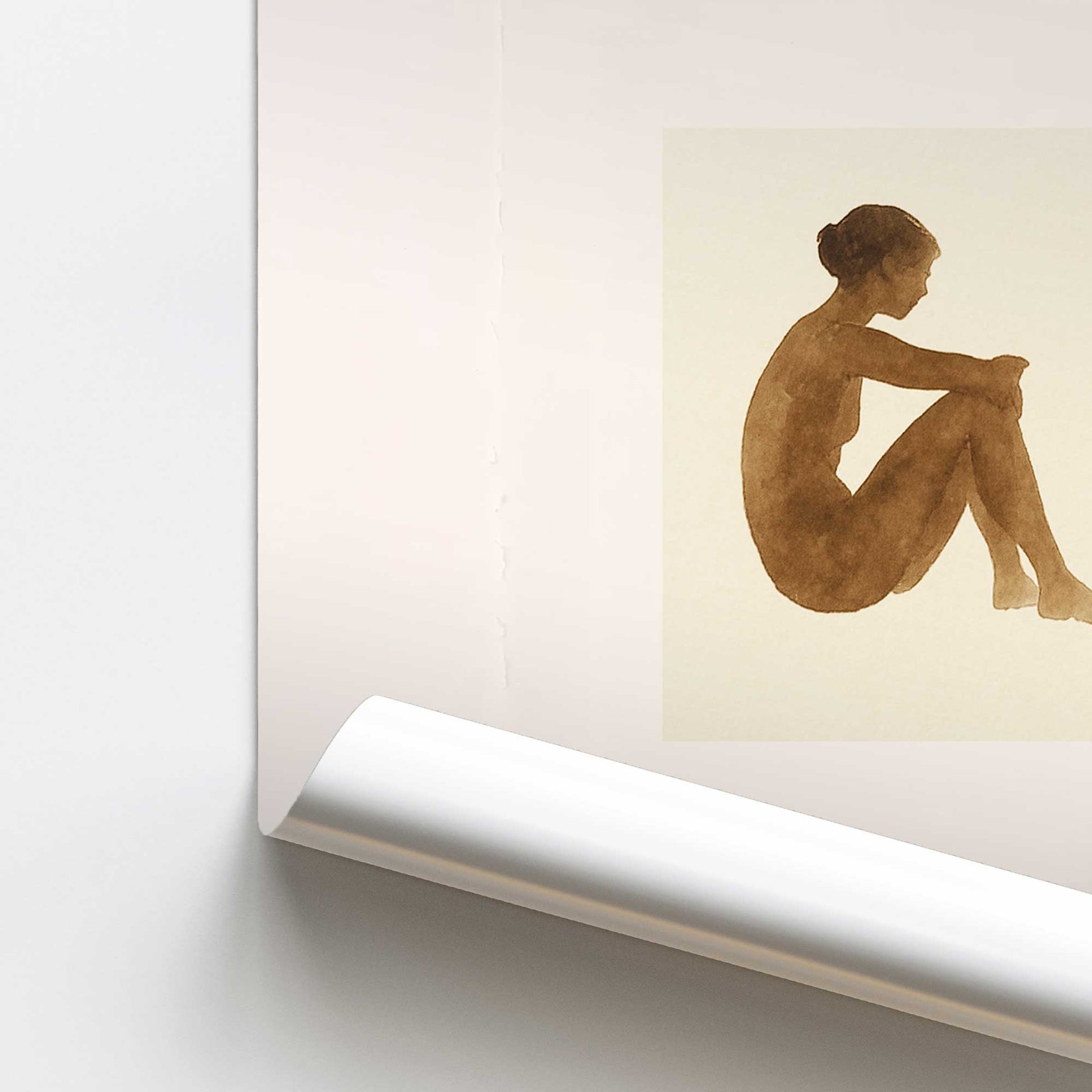 [color:Rolled Print], Picture of close up of art