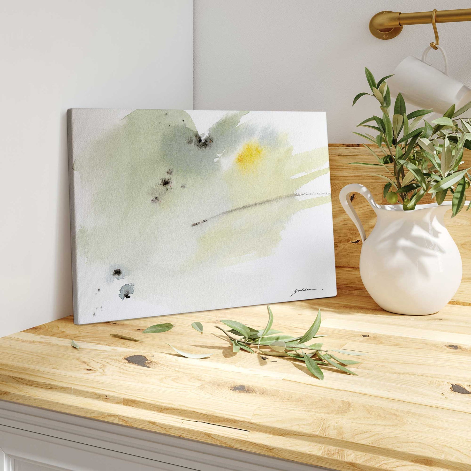 [color:Stretched Canvas], Picture of art on wall