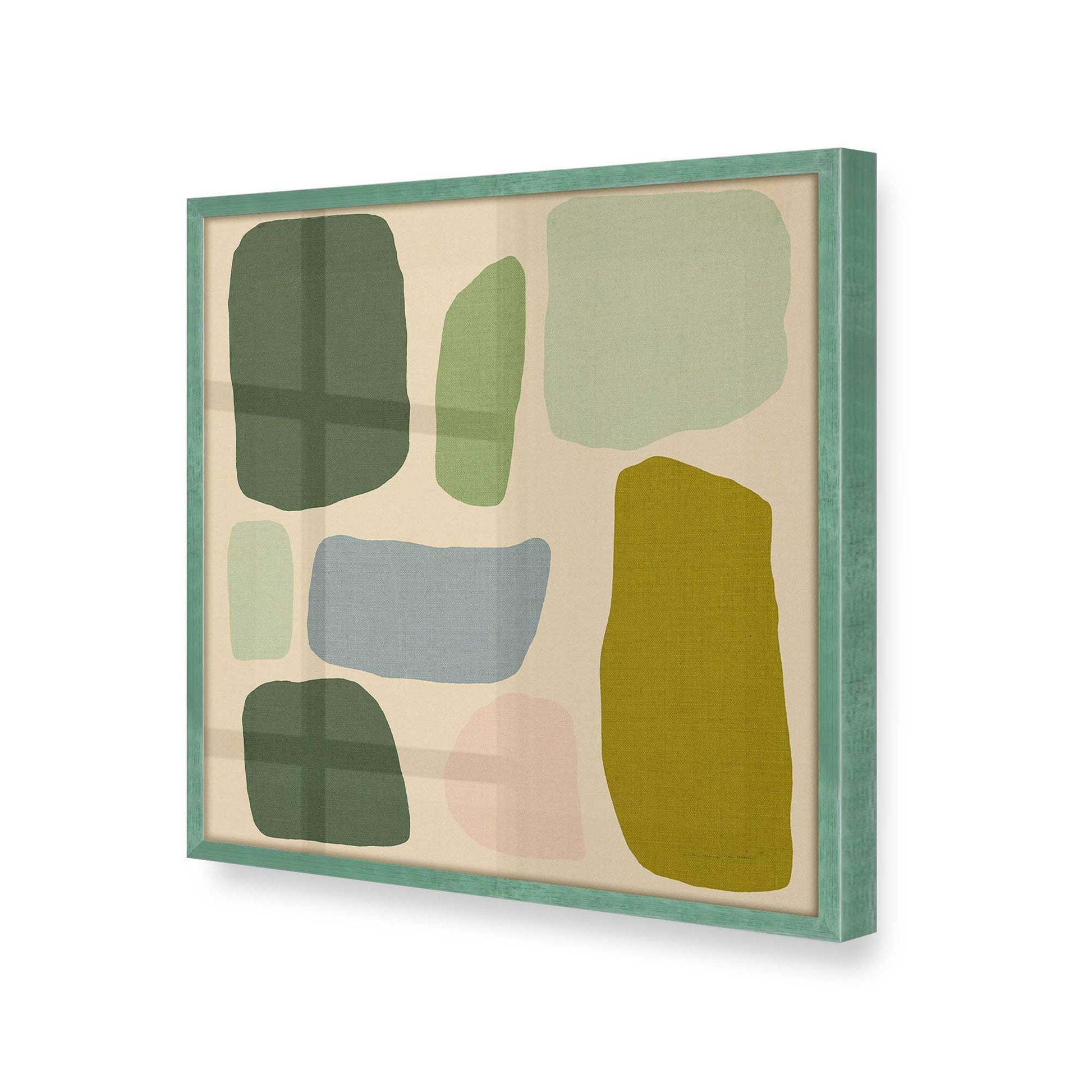 [Color:Lemon Grass], Picture of art in a Lemon Grass frame at an angle