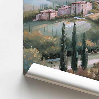 Dusk's Glow in Tuscany v1 Promotional Rolled Print