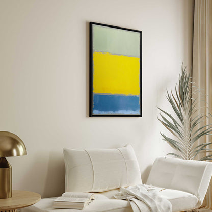 Grey Horizon Glow Print on Canvas