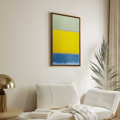 Grey Horizon Glow Print on Canvas