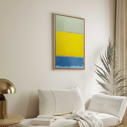 Grey Horizon Glow Print on Canvas