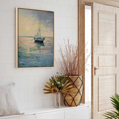 Harbor Glow v1 Print on Canvas