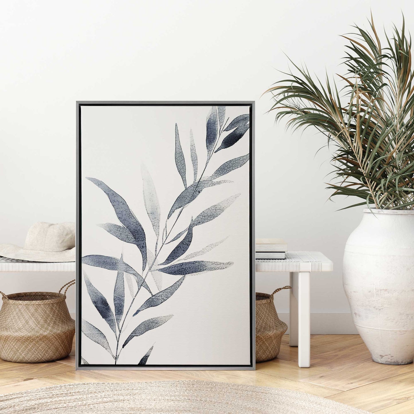 Monochrome Botanica v1 Print on Canvas