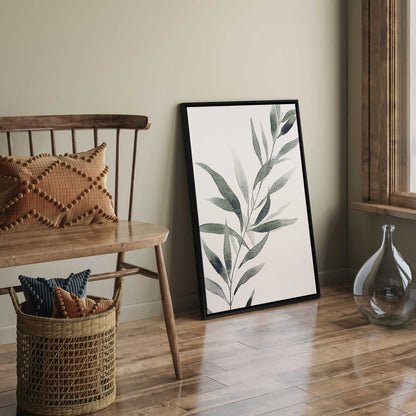 Monochrome Botanica v3 Print on Canvas