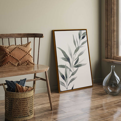 Monochrome Botanica v3 Print on Canvas