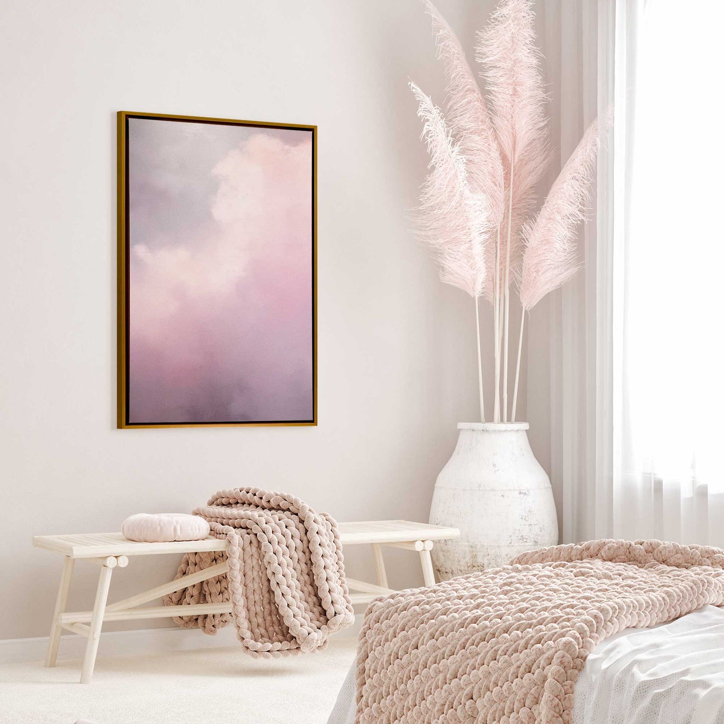 Pastel Skyline v1 Print on Canvas