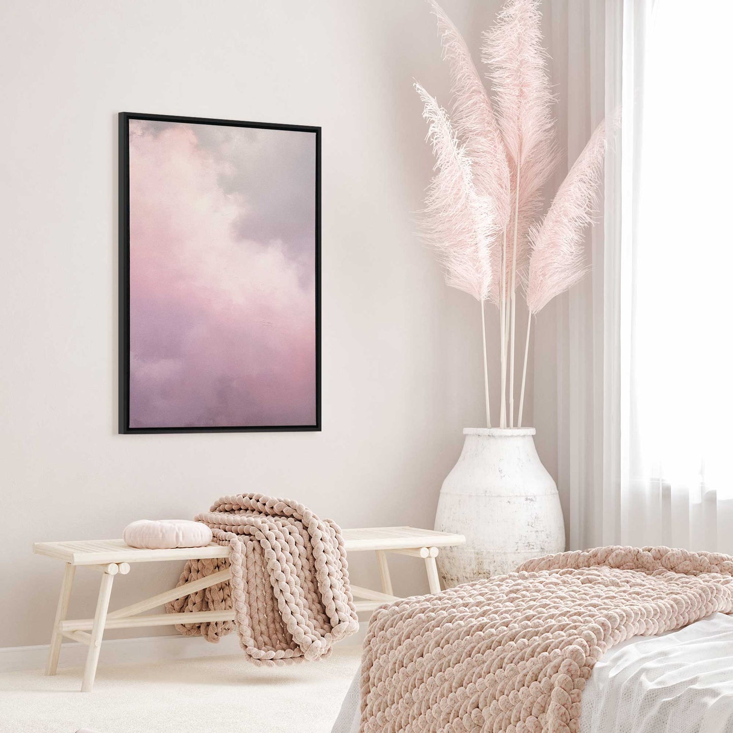 Pastel Skyline v2 Print on Canvas
