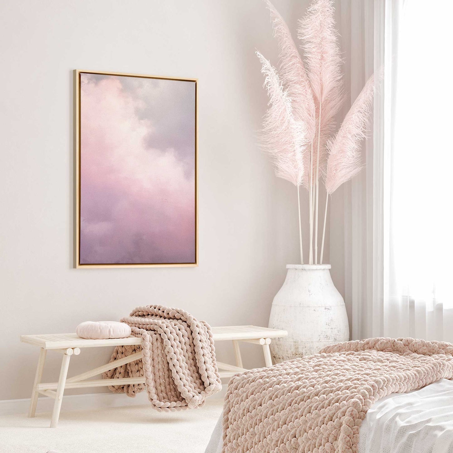Pastel Skyline v2 Print on Canvas