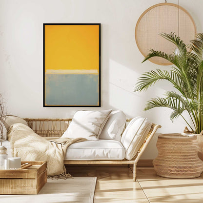 Teal Tranquil Sun Print