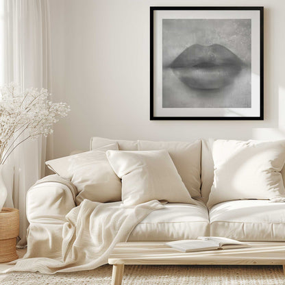 Whispered Kiss Black & White Print