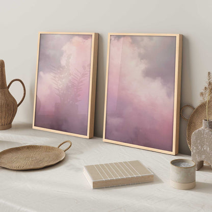 Pastel Skyline Set of 2 Print on Archival Matte Paper
