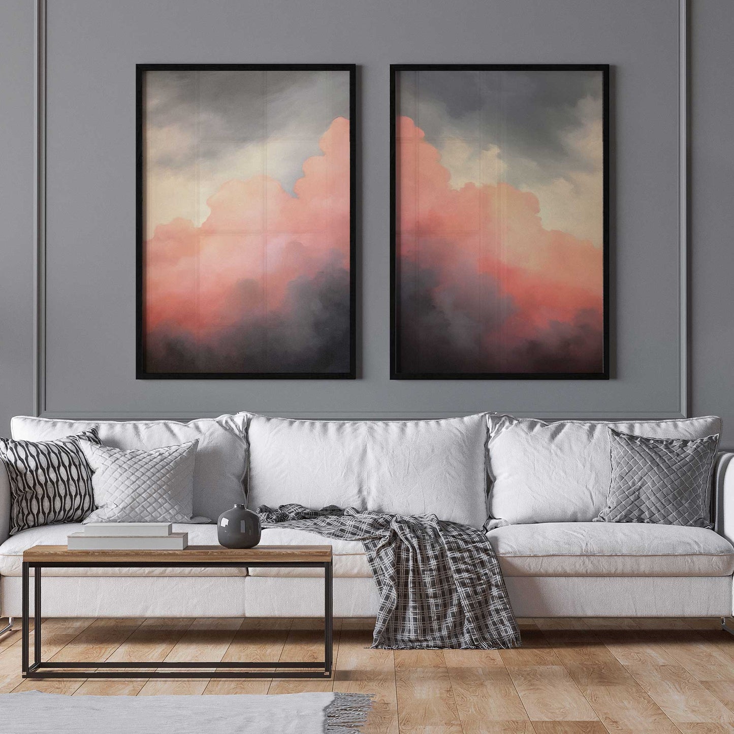 Rosy Twilight Set of 2 Print on Archival Matte Paper