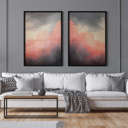 Rosy Twilight Set of 2 Print on Archival Matte Paper