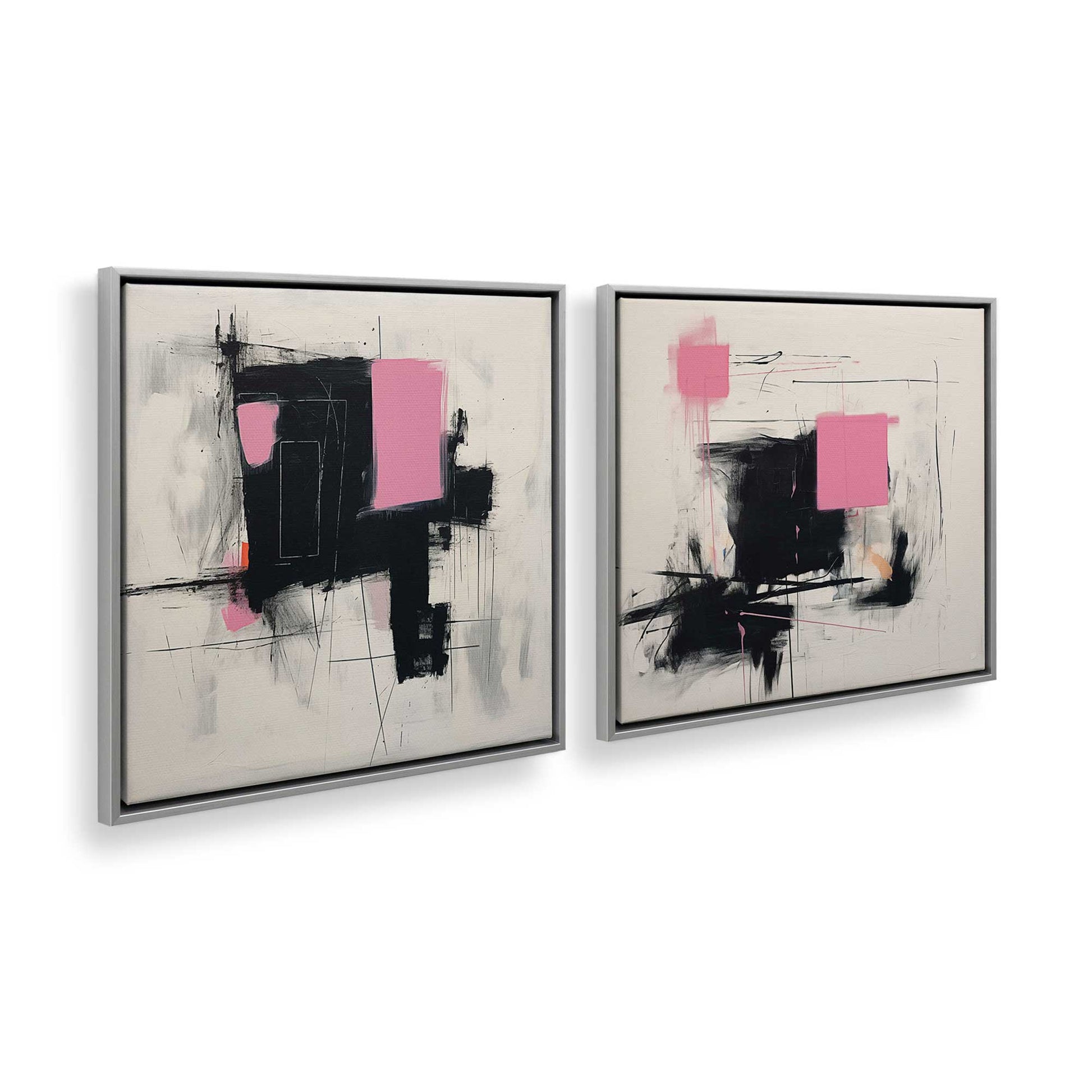 [Color:Polished Chrome], Picture of art in a Polished Chrome frame at an angle