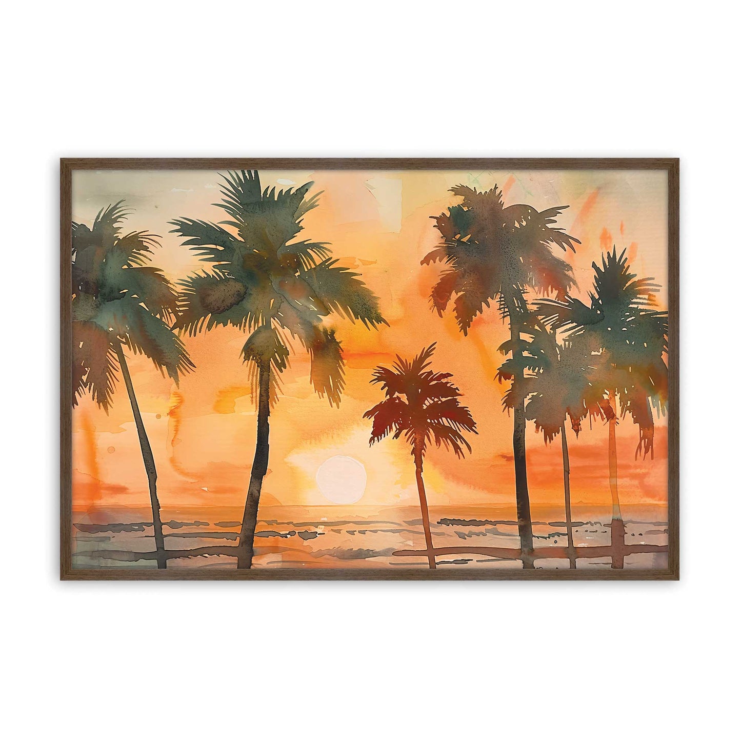 [Color:Walnut], Picture of art in a Walnut frame