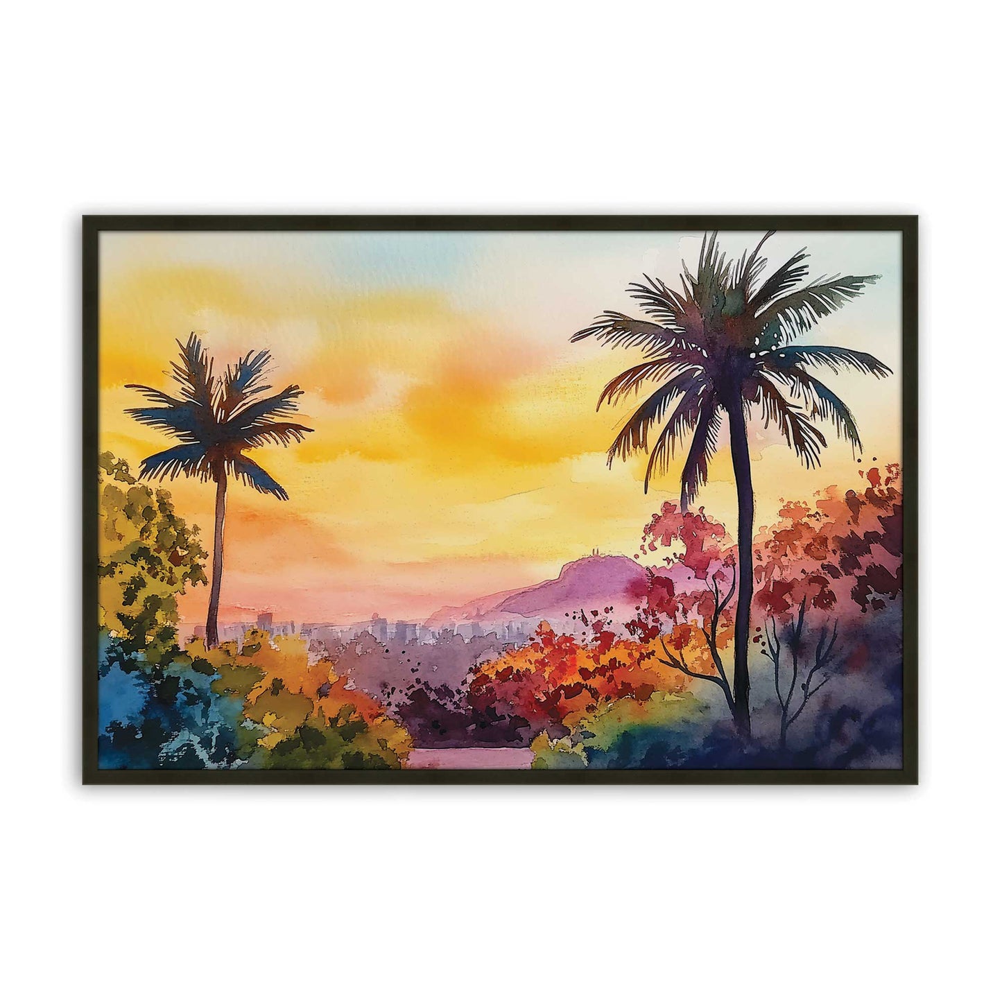 [Color:Satin Black], Picture of art in a Satin Black frame