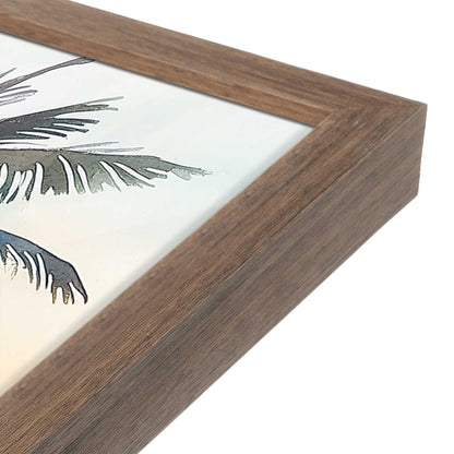 [Color:Walnut], Picture of art in a Walnut frame at an angle