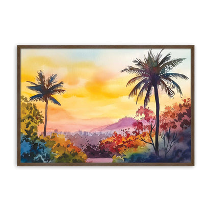 [Color:Walnut], Picture of art in a Walnut frame