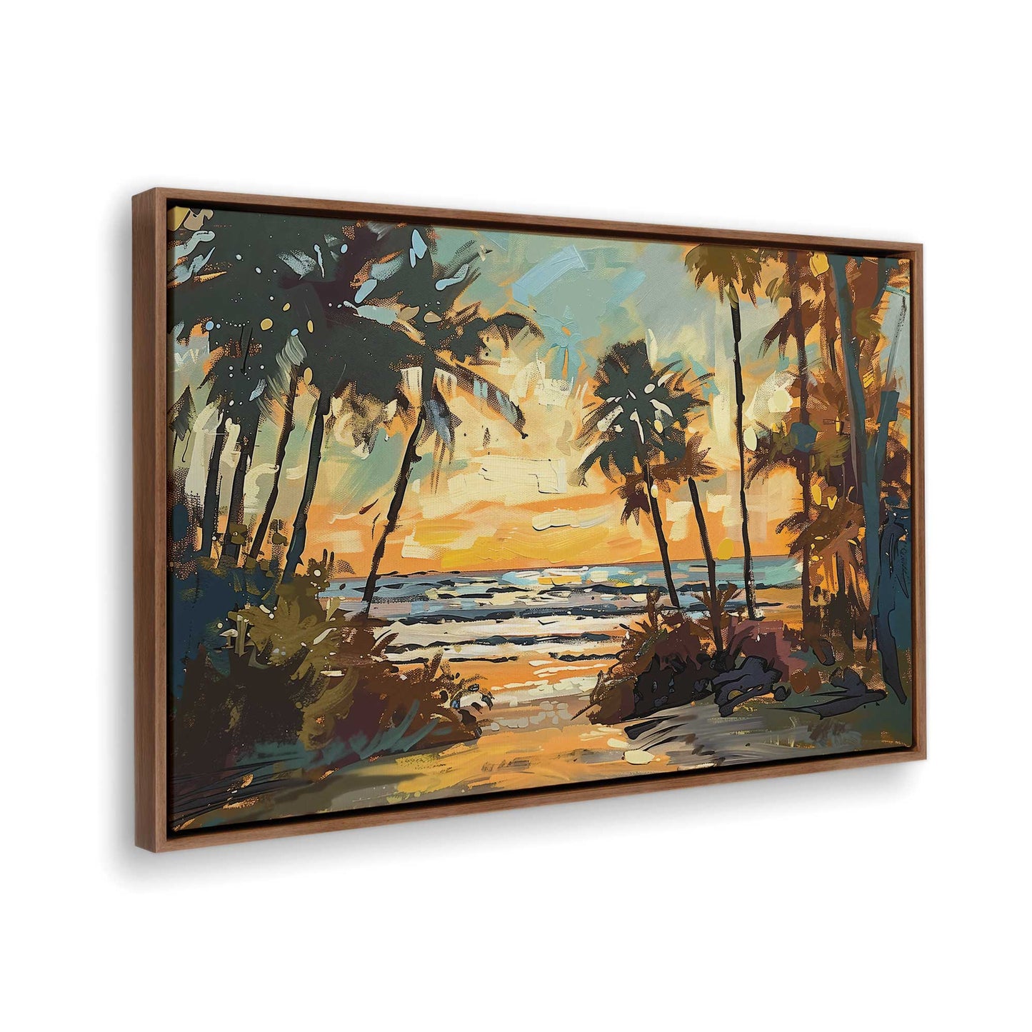 [Color:Walnut], Picture of the corner of the art