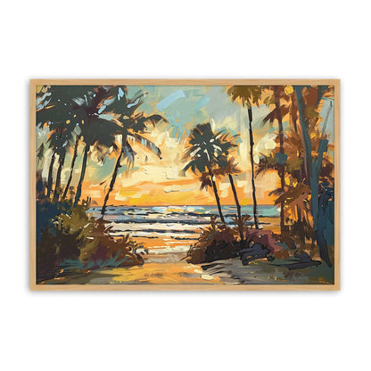 [Color:American Maple], Picture of art in a American Maple frame