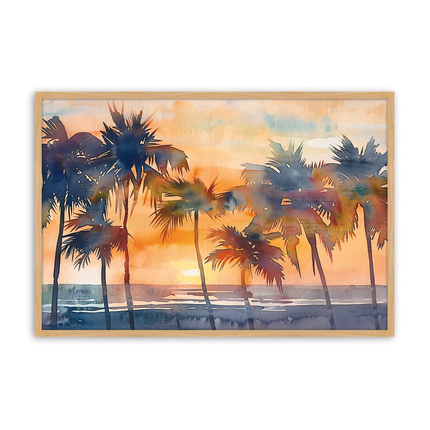 [Color:American Maple], Picture of art in a American Maple frame