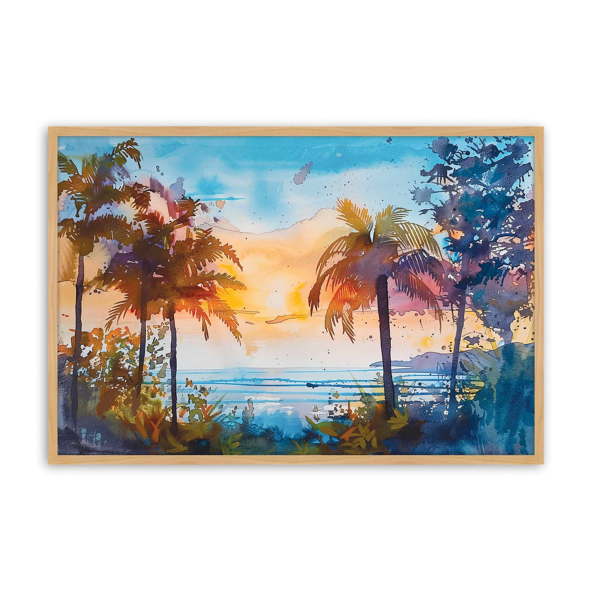 [Color:American Maple], Picture of art in a American Maple frame