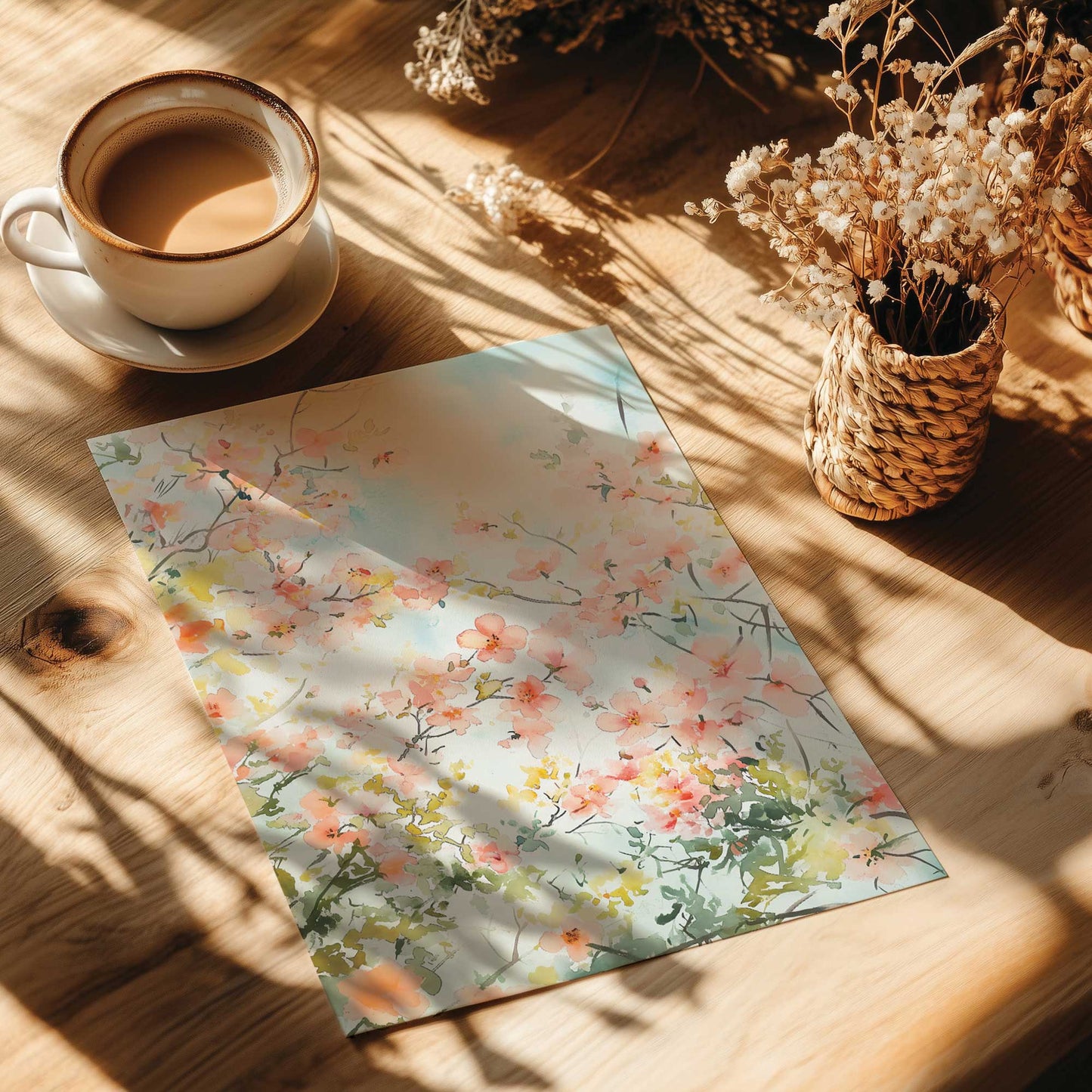 Blossoms in Spring Light II Print