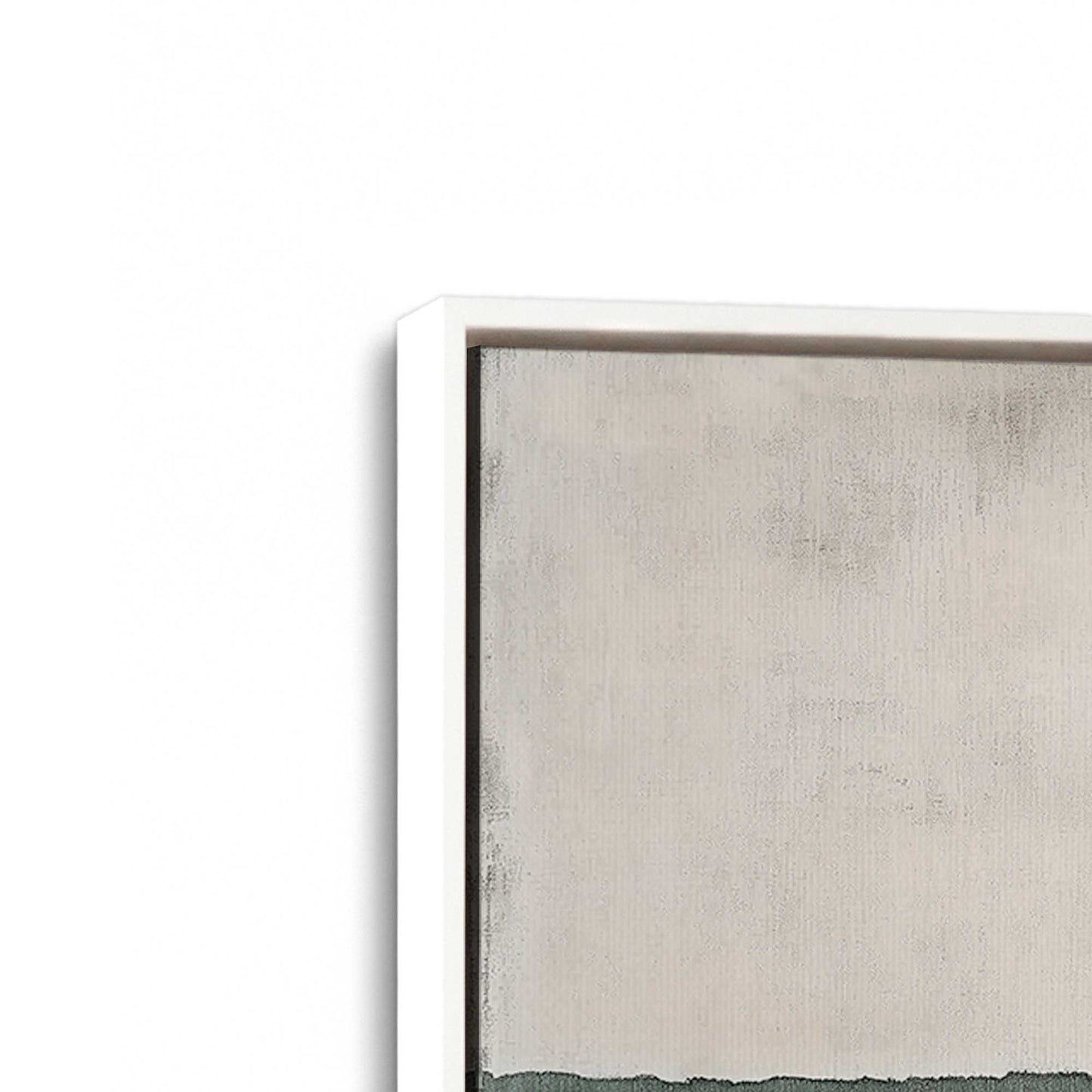 [Color:Opaque White], Picture of art in a White frame at an angle