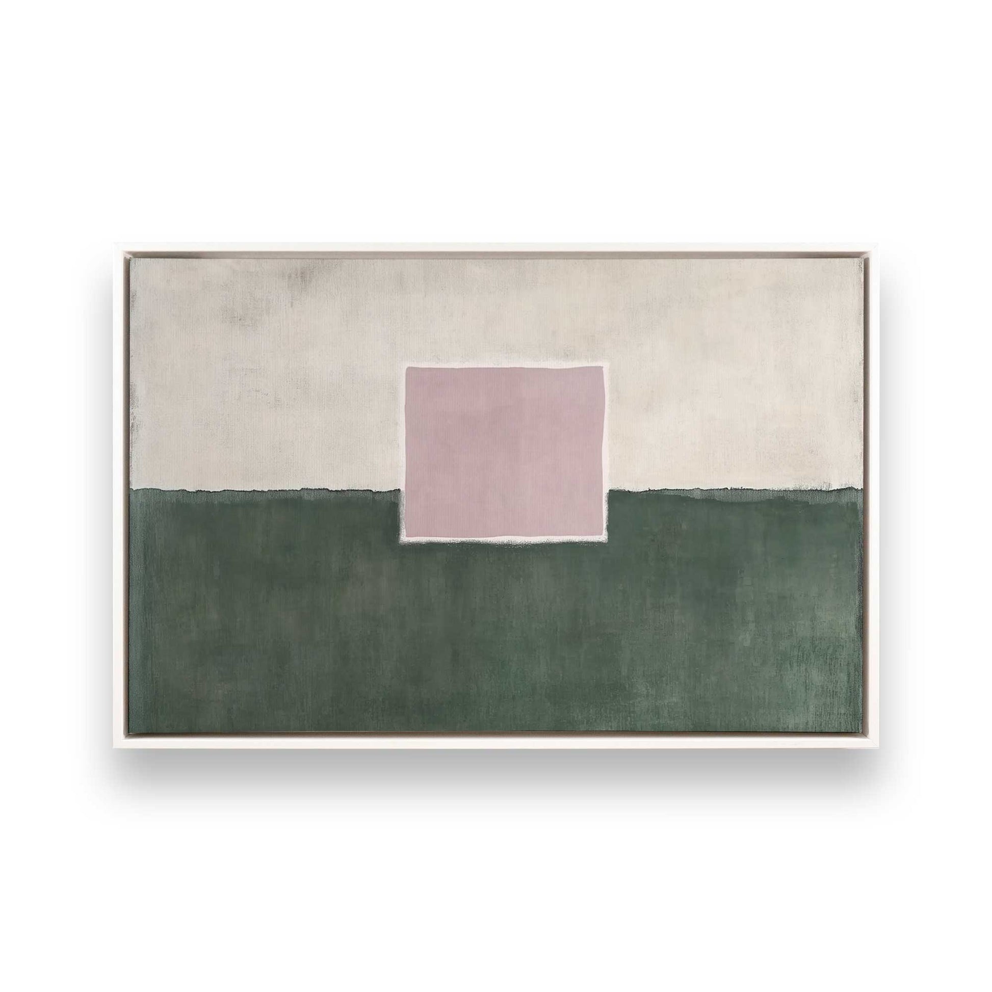 [Color:Opaque White], Picture of art in a White frame