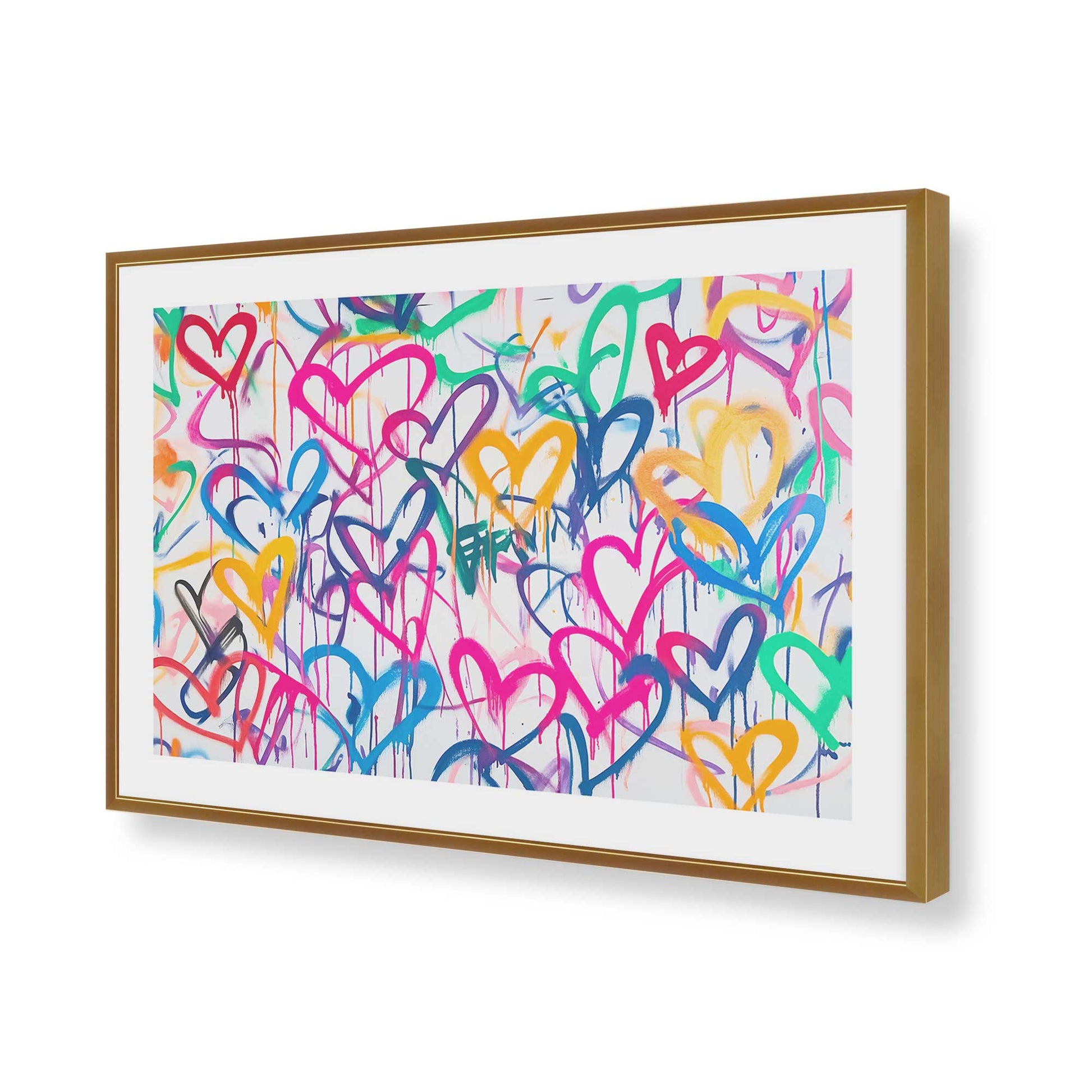 [Color:Polished Gold], Picture of art in a Polished Gold frame of the corner