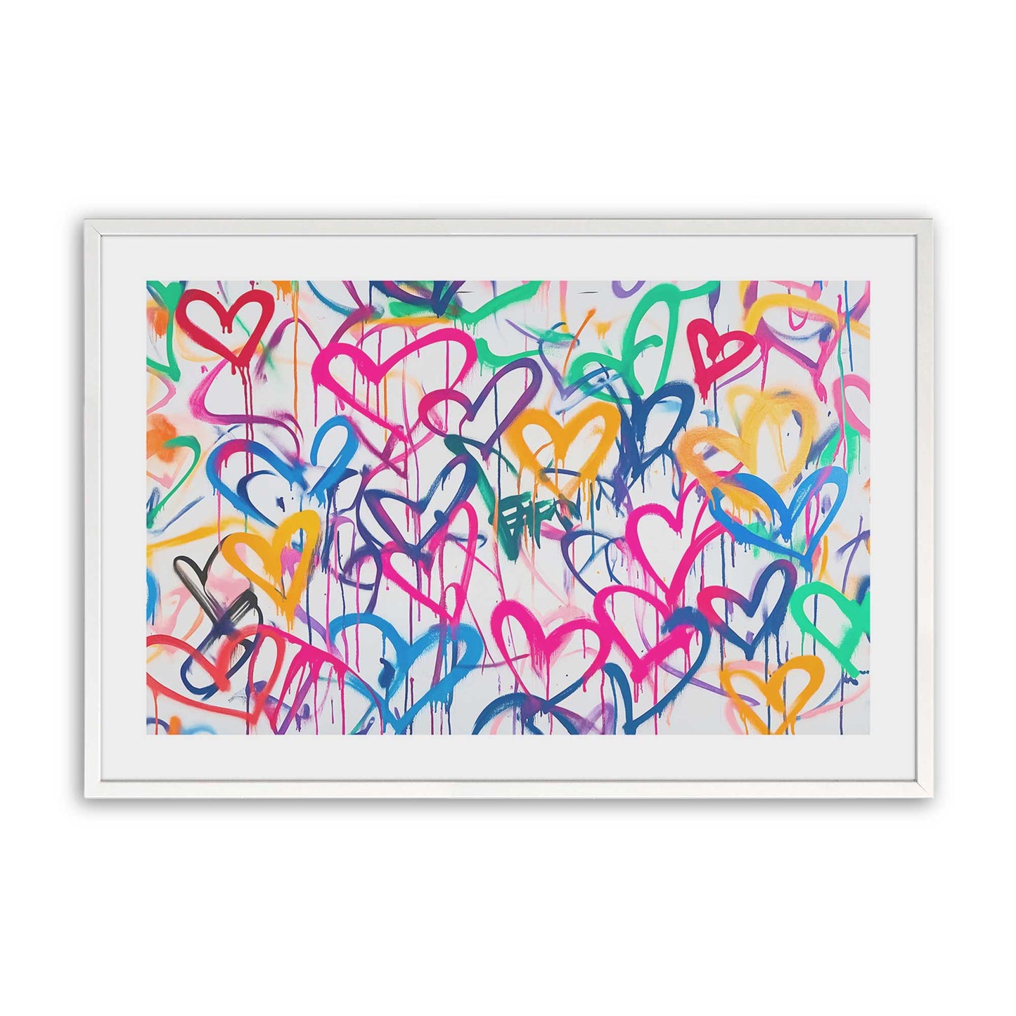 [Color:Opaque White], Picture of art in a Opaque White frame