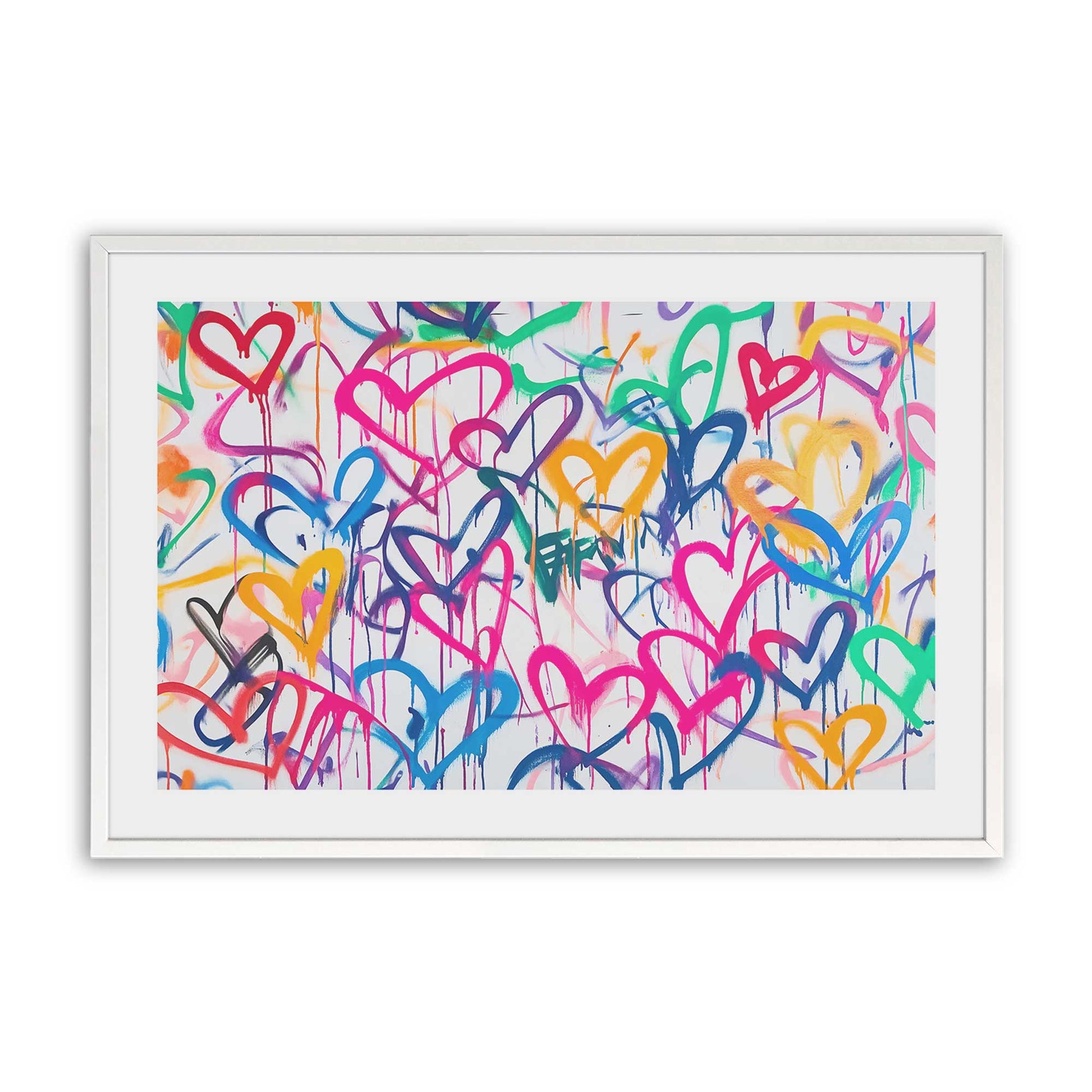 [Color:Opaque White], Picture of art in a Opaque White frame