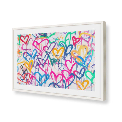 [Color:Opaque White], Picture of art in a Opaque White frame of the corner