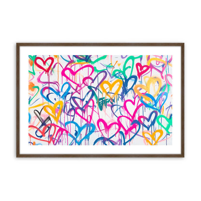 [Color:Walnut], Picture of art in a Walnut frame