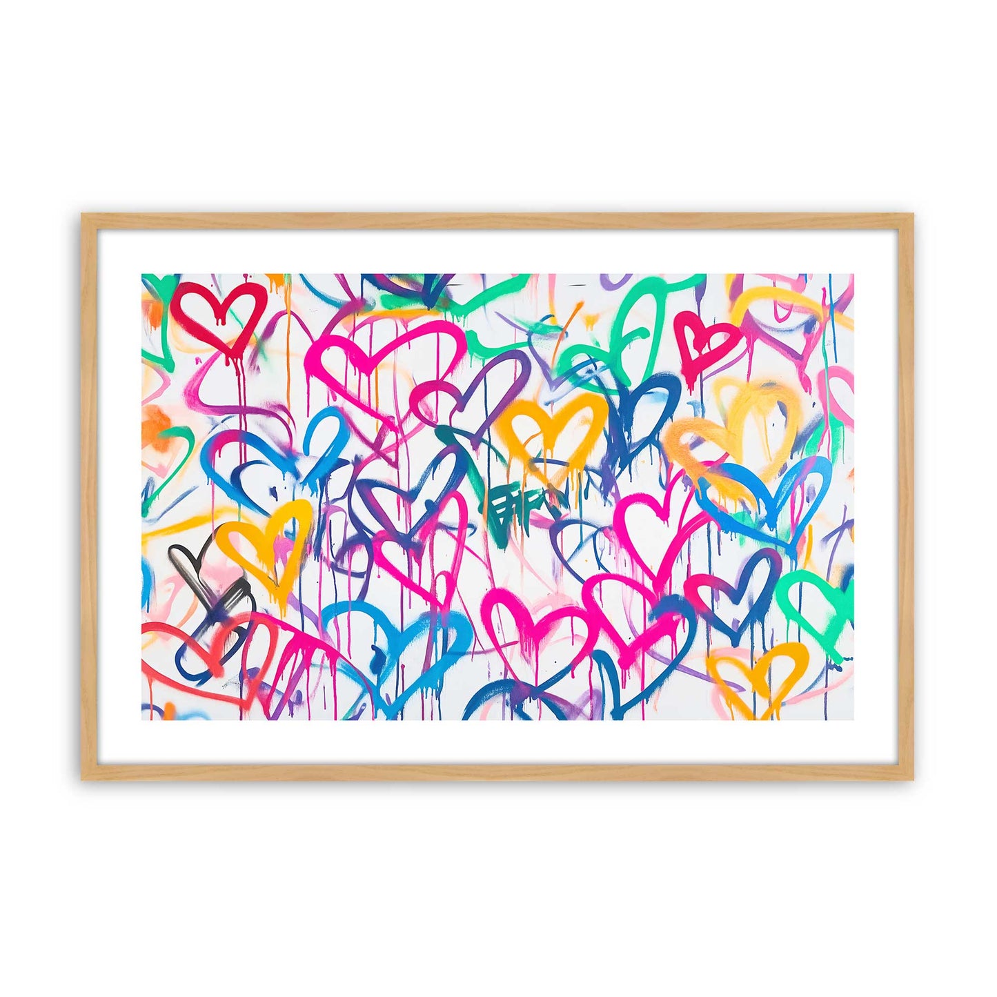 [Color:American Maple], Picture of art in a American Maple frame