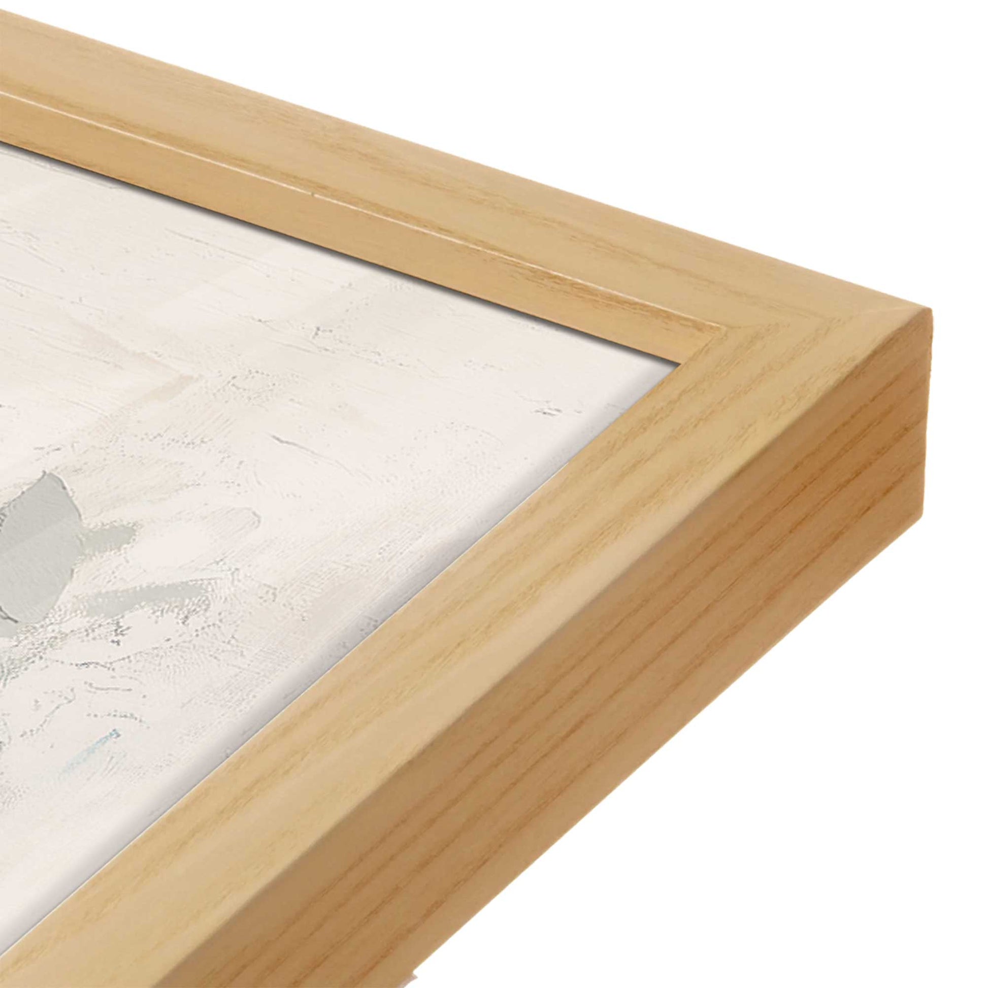 [Color:American Maple], Picture of art in a American Maple frame at an angle