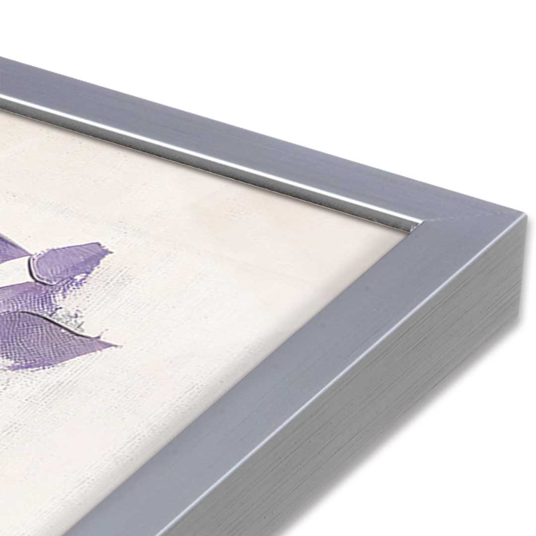 [Color:Polished Chrome], Picture of art in a Polished Chrome frame at an angle