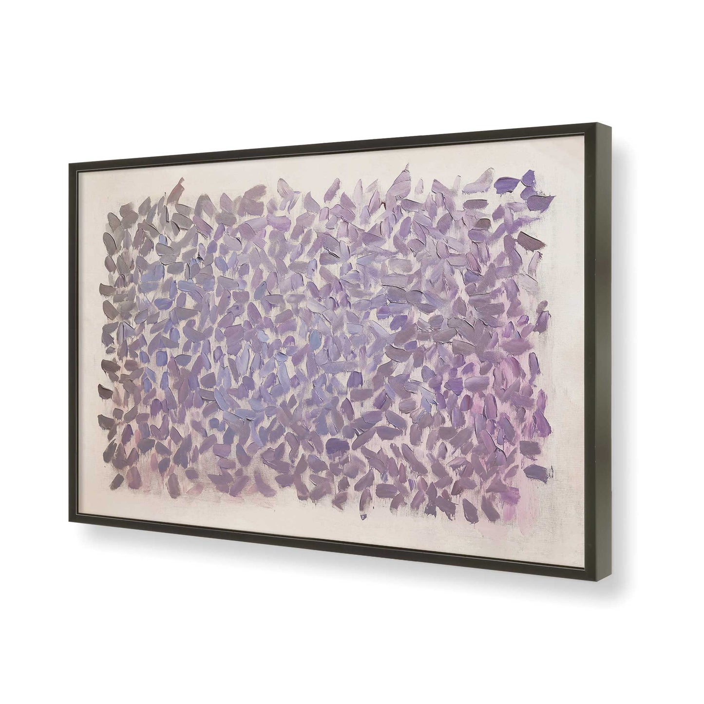 [Color:Satin Black], Picture of art in a Satin Black frame of the corner