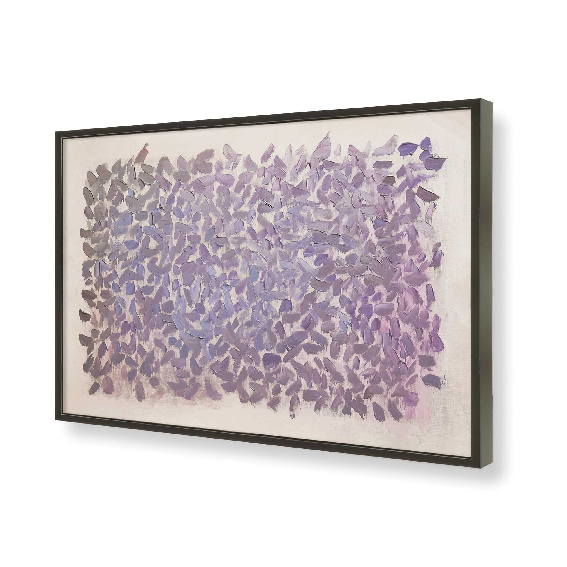 [Color:Satin Black], Picture of art in a Satin Black frame of the corner